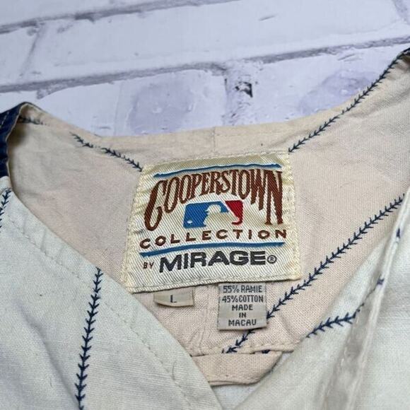 Joe Dimaggio Jersey Mens Large Vintage New York Yankees MLB Baseball Mirage - Picture 11 of 16